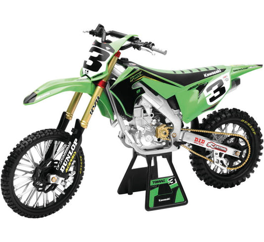New Ray Toys 1:6 Scale Offroad Racer Replicas Kawasaki Factory Eli Tomac with #1 MX Championship Sticker Plates