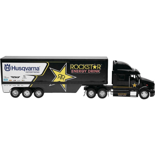 New Ray Toys 1:32 Scale Racing Rigs Husqvarna Rockstar Transporter Rig