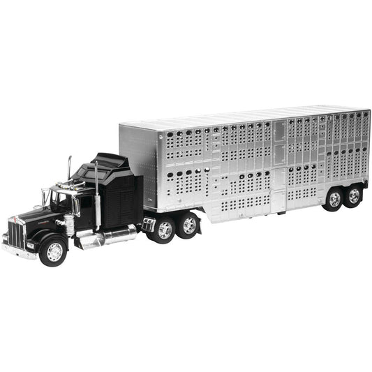 New Ray Toys 1:32 Scale Kenworth W900 Pot Belly Livestock