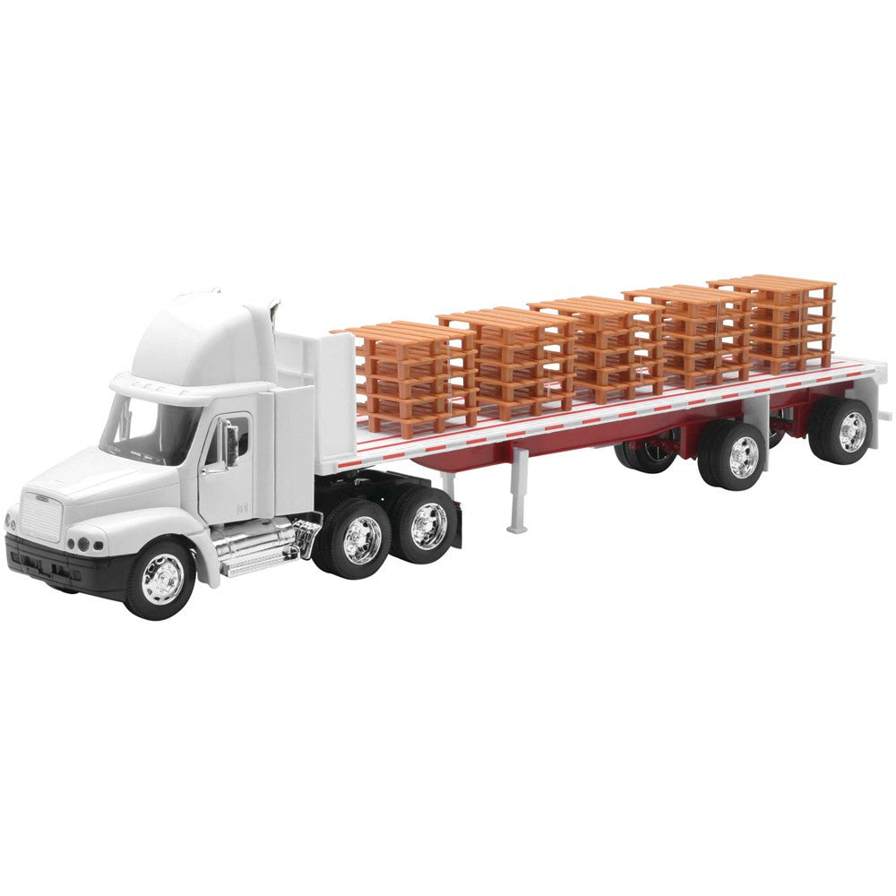 New Ray Toys 1:32 Scale Freightliner Century Class Flatbed with Pallet