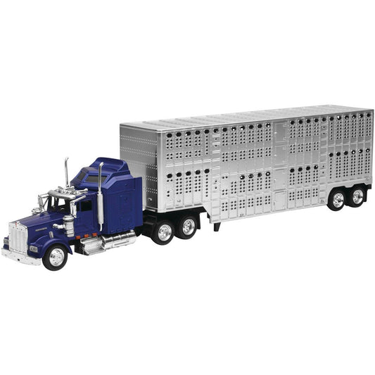 New Ray Toys 1:43 Scale Kenworth W900 Pot Belly Livestock
