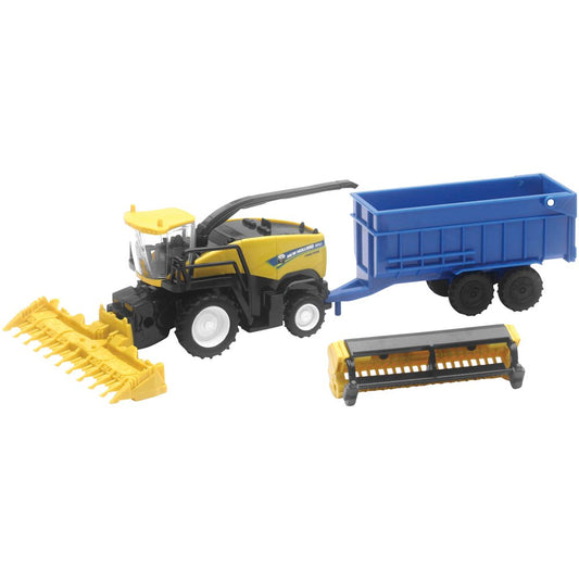 New Ray Toys 1:62 Scale New Holland Harvester & Trailer FR920 1:62