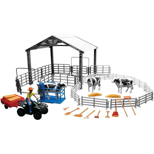 New Ray Toys Arena with Tractor and Cows