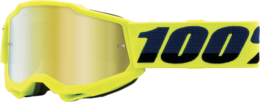 100% - 50025-00001 - ACCURI 2 JUNIOR GOGGLE FLUO YELLOW MIRROR GOLD LENS
