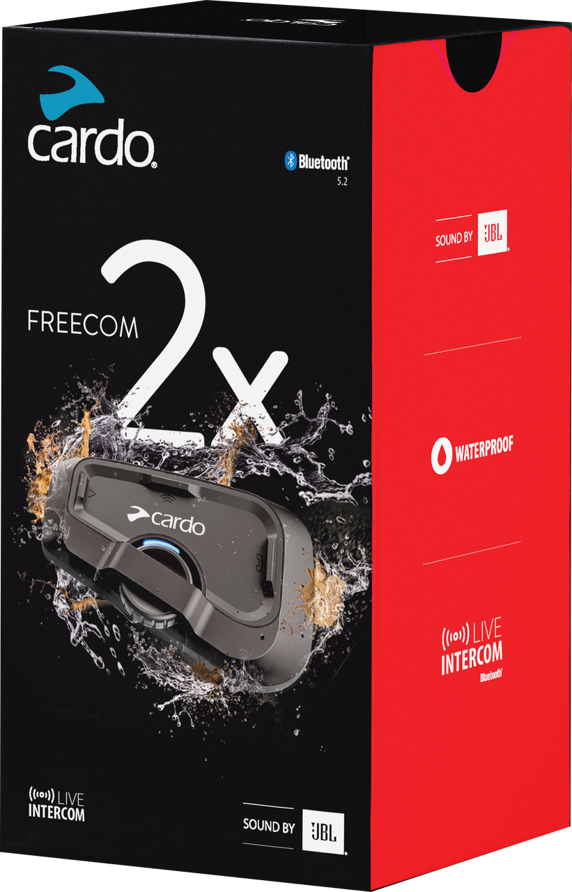 Cardo Freecom 2x Bluetooth Headset Single