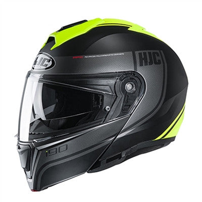 HJC i90 Davan MC-3HSF Full Face Helmet - HI-Viz