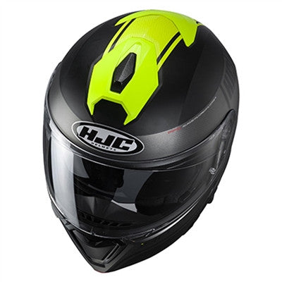HJC i90 Davan MC-3HSF Full Face Helmet - HI-Viz