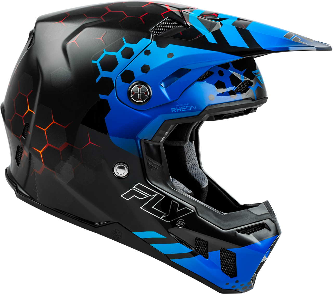 FLY Racing 2025 Formula CC Tektonic Helmet Black/Blue/Red