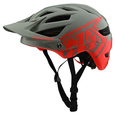 Troy Lee Designs Youth A1 MIPS Cycling Helmet - Classic Orange/Grey