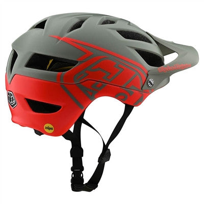 Troy Lee Designs Youth A1 MIPS Cycling Helmet - Classic Orange/Grey