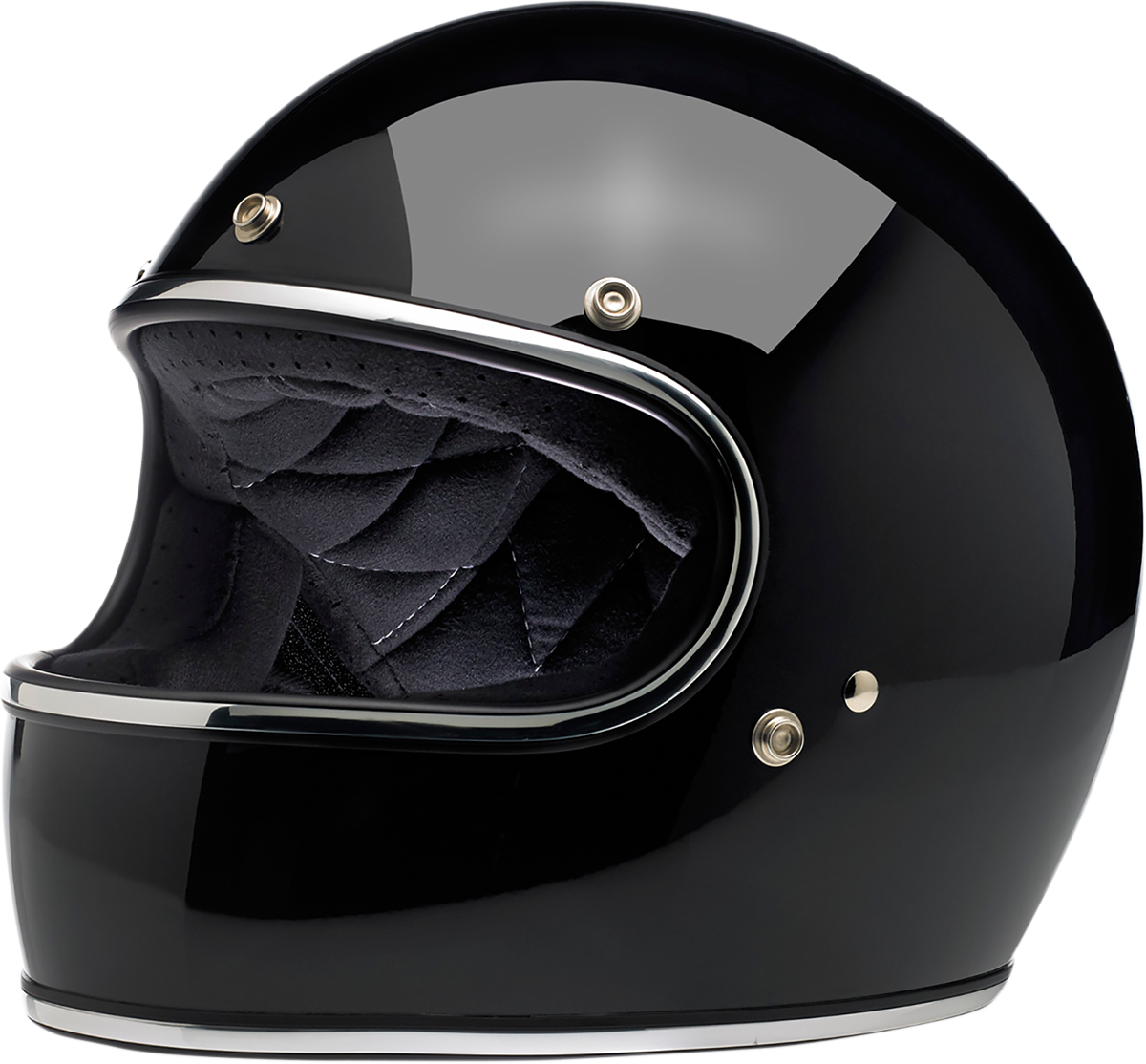 Biltwell Gringo Full Face Helmet Gloss Black