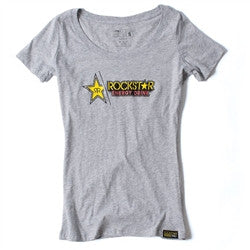 Factory Effex Womens Rockstar Split Tee - Grey
