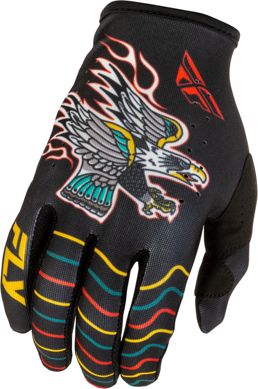 FLY Racing 2026 Youth Lite Americana Gloves Black/Red/Gold