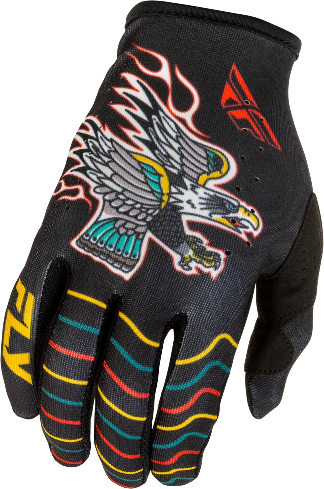FLY Racing 2026 Lite Americana Gloves Black/Red/Gold