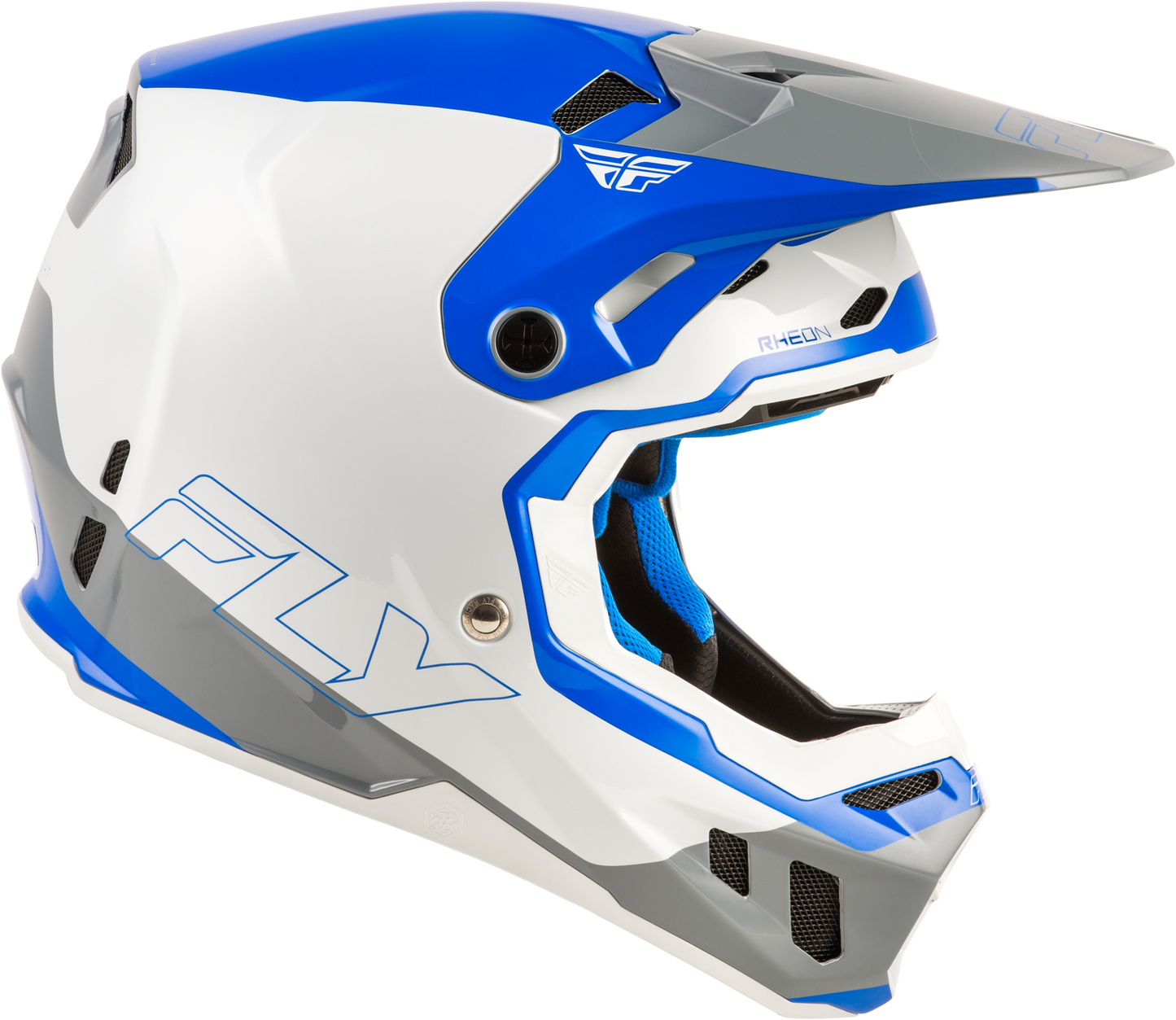 FLY Racing 2026 Formula CC Glide Helmet Blue/Light Grey/Grey
