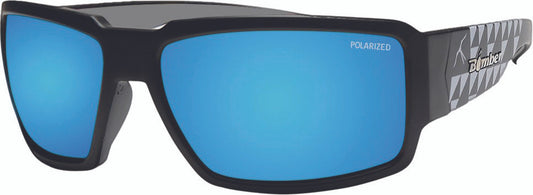 BOMBER - BG111-ICE-M - BOOGIE BOMB EYEWEAR MATTE BLACK W/ICE BLUE POLARIZED