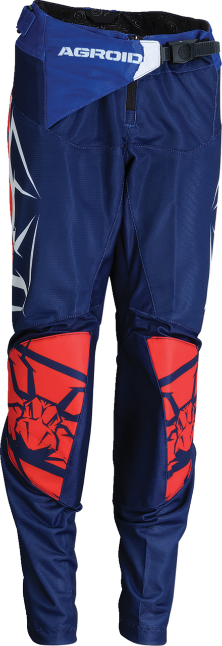 Moose Racing 2025 Youth Agroid Mesh Pants Red/White/Blue