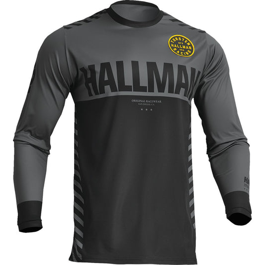 Thor 2024 Hallman Differ Slice Jersey - Charcoal/Black