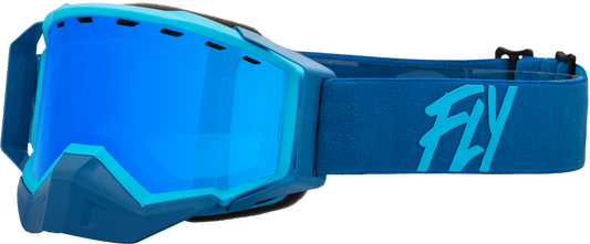 FLY RACING - 37-50272 - ZONE SNOW GOGGLE BLU/LIGHT BLU W/ SKY BLUE MIRROR/BLUE LENS