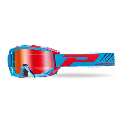 ProGrip 3200 Fluo MX Goggle - Turquoise/Red-Iridium Red Lens