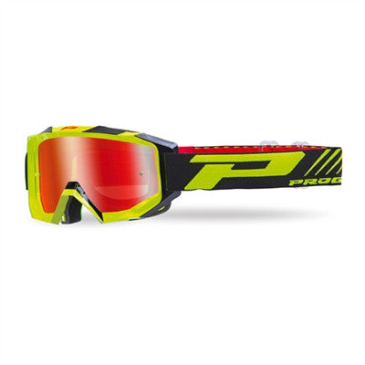 ProGrip 3200 Fluo MX Goggle - Flo Yellow/Black-Iridium Red Lens