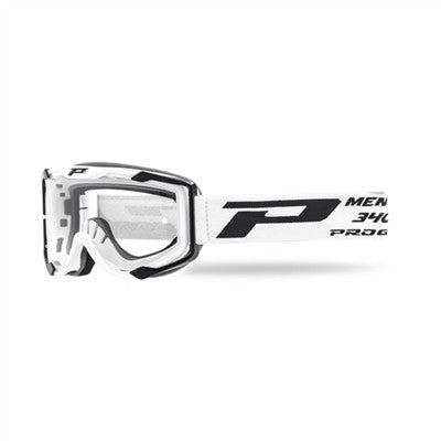 ProGrip 3400 Menace MX Goggle - White-Clear Lens