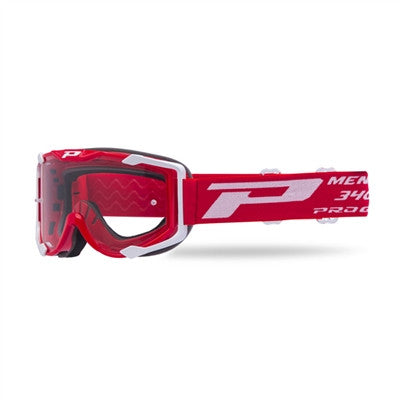 ProGrip 3400 Menace MX Goggle - Red-Clear Lens