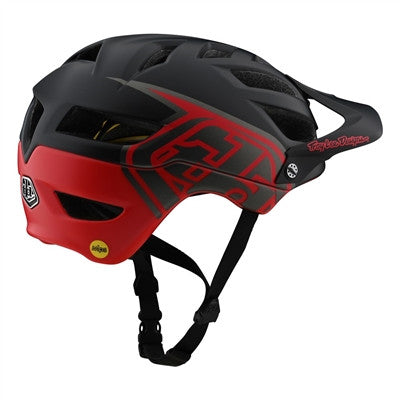 Troy Lee Designs A1 MIPS Cycling Helmet - Classic Black/Red