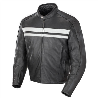 Joe Rocket 2019 Old School 2.0 Leather Jacket - Black/Grey