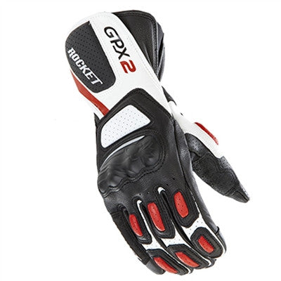 Joe Rocket GPX 2.0 Leather Gloves - Black/Red/White