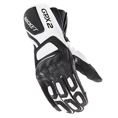 Joe Rocket GPX 2.0 Leather Gloves - Black/White
