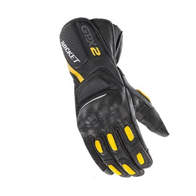 Joe Rocket GPX 2.0 Leather Gloves - Black/Yellow/White