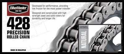 BikeMaster 428 Precision Roller Chain - Natural