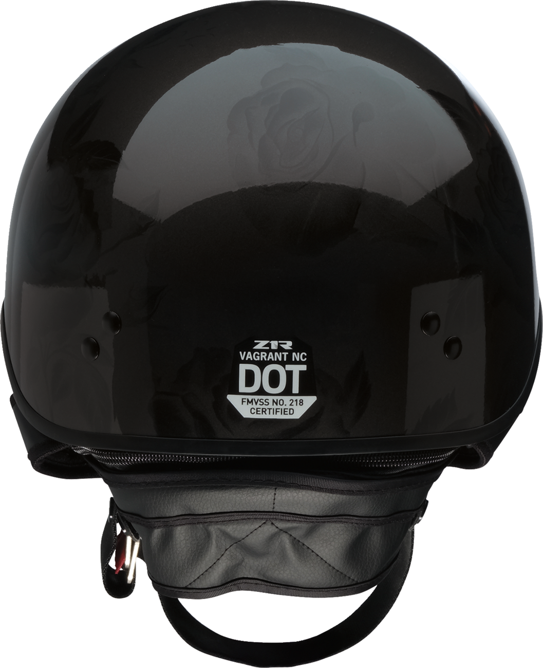 Z1R Vagrant NC Half Cruiser Helmet Rose Black
