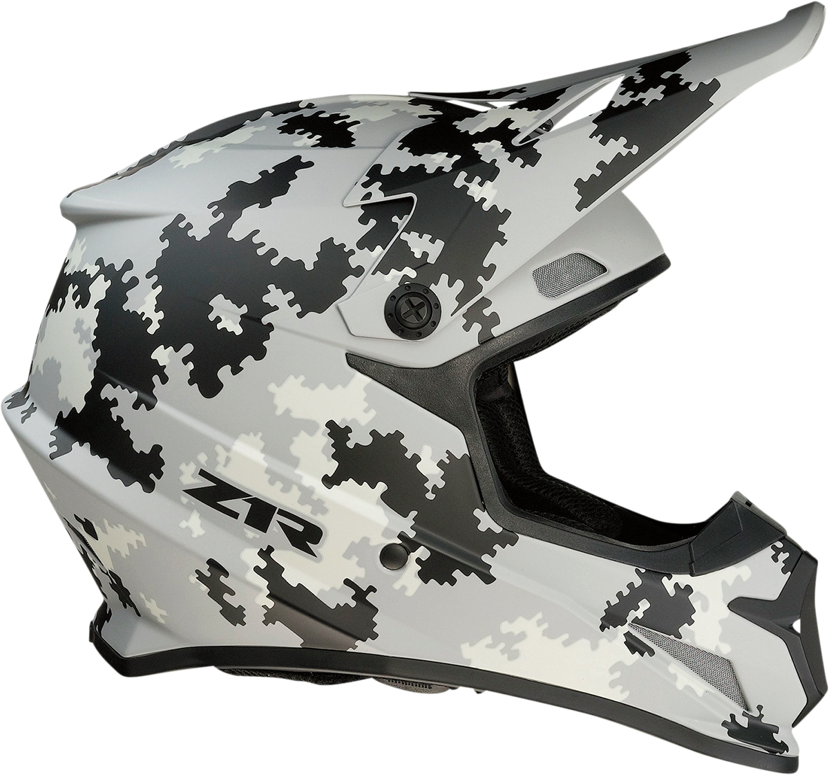 Z1R Rise Digi Camo Offroad Helmet Grey