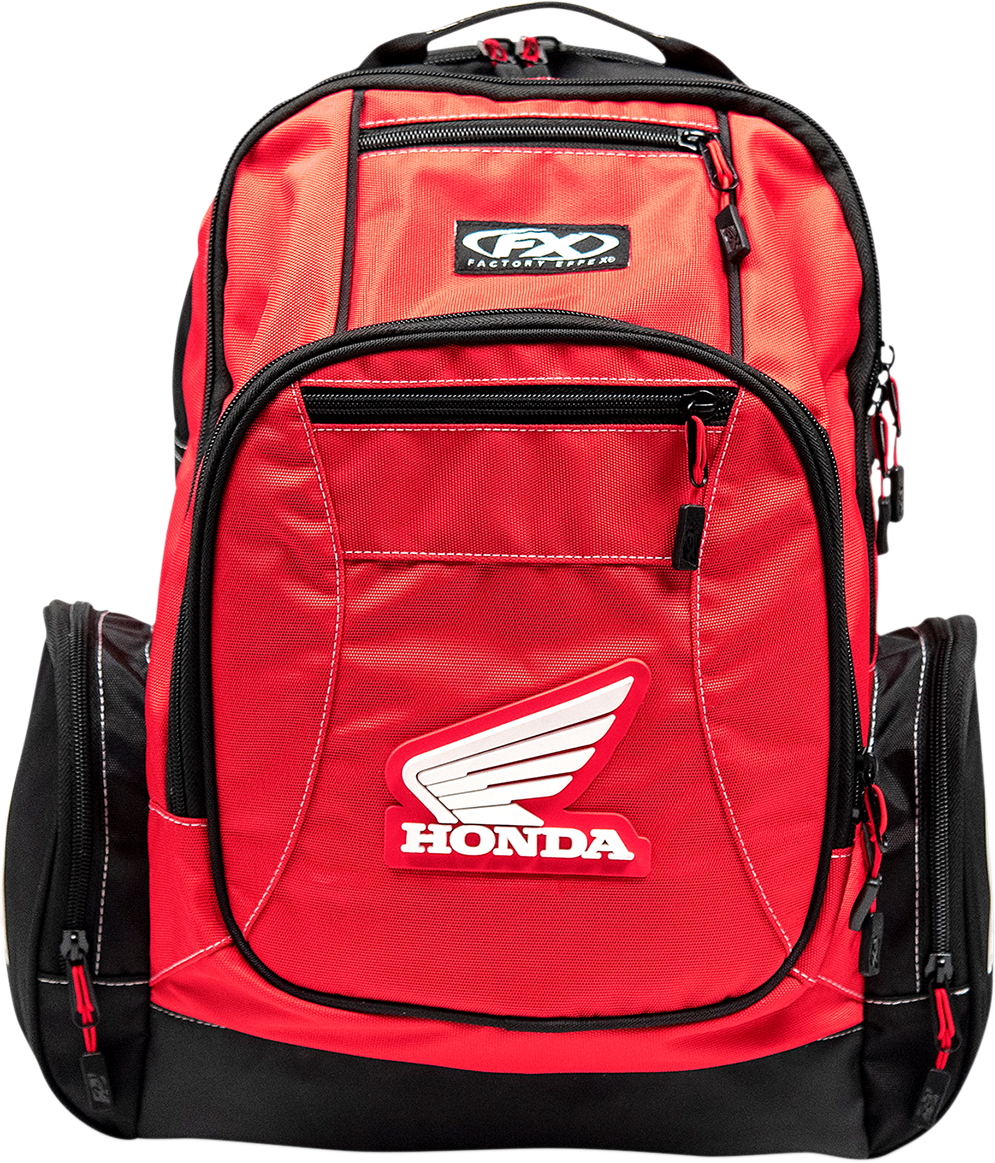 Factory Effex Honda Premium Backpack Red
