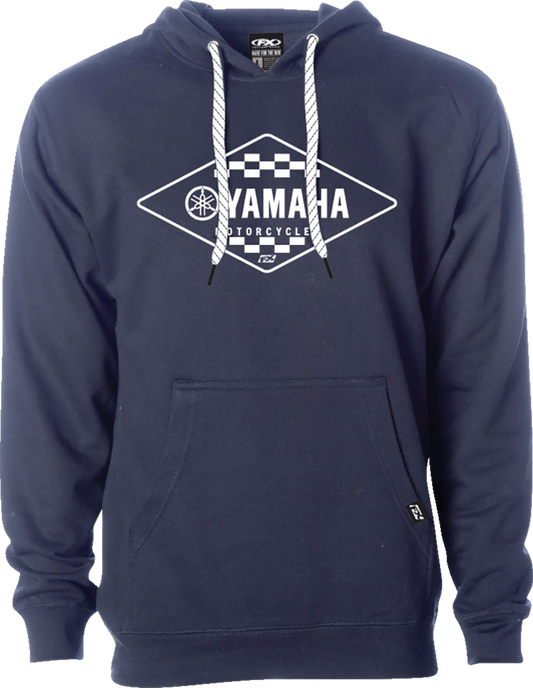Factory Effex Yamaha Diamond Pullover Hoodie Navy