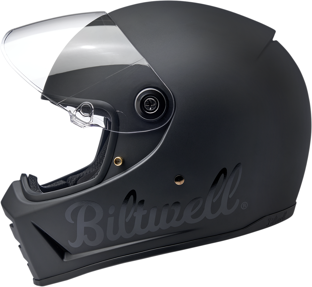 Biltwell Gringo SV Full Face Helmet Gloss Black