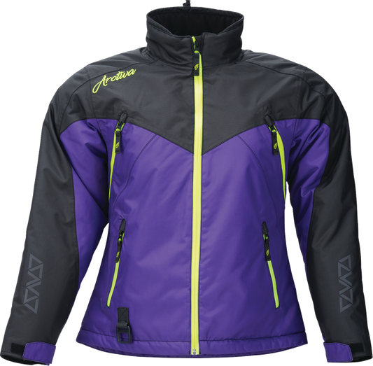 Arctiva Womens Pivot 7 Snow Jacket Black/Purple