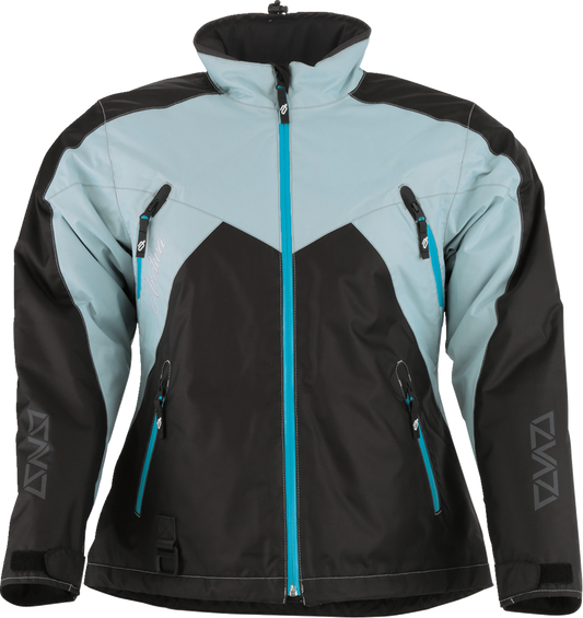 Arctiva Womens Pivot 6 Insulated Snow Jacket - Black/Blue/Gray