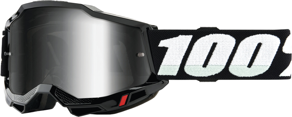 100% - 50025-00010 - ACCURI 2 JUNIOR GOGGLE BLACK MIRROR SILVER LENS