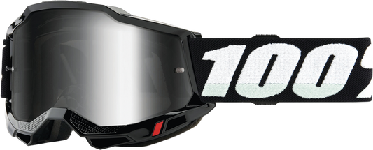 100% - 50025-00010 - ACCURI 2 JUNIOR GOGGLE BLACK MIRROR SILVER LENS