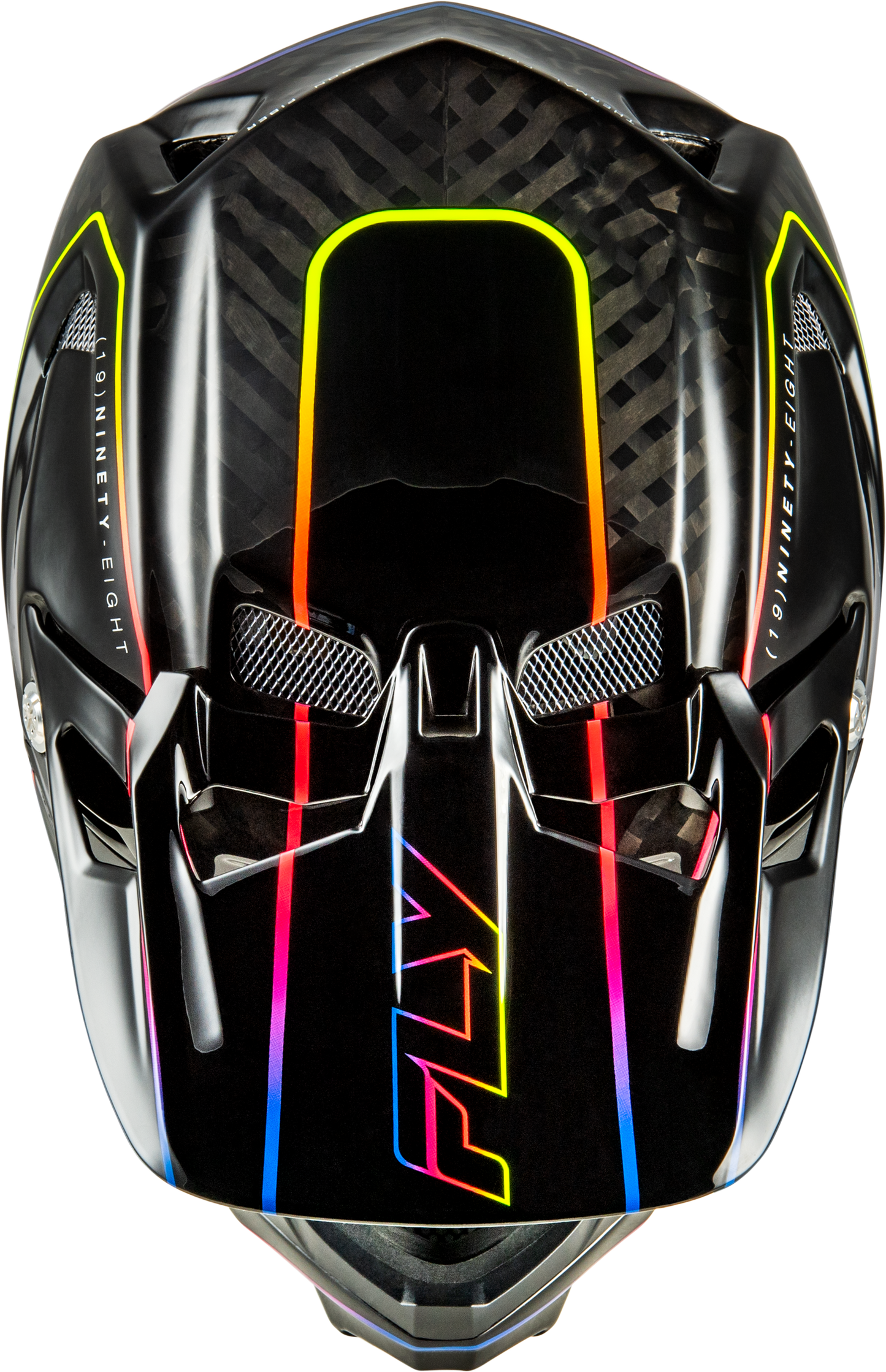 FLY Racing 2026 Werx-R Flow Carbon Helmet Black Carbon/Black/Multi
