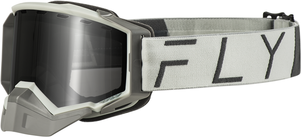 FLY RACING - FLB-24ZP7 - ZONE PRO SNOW GOGGLE GREY W/ SILVER MIR/PLRZD SMOKE LENS