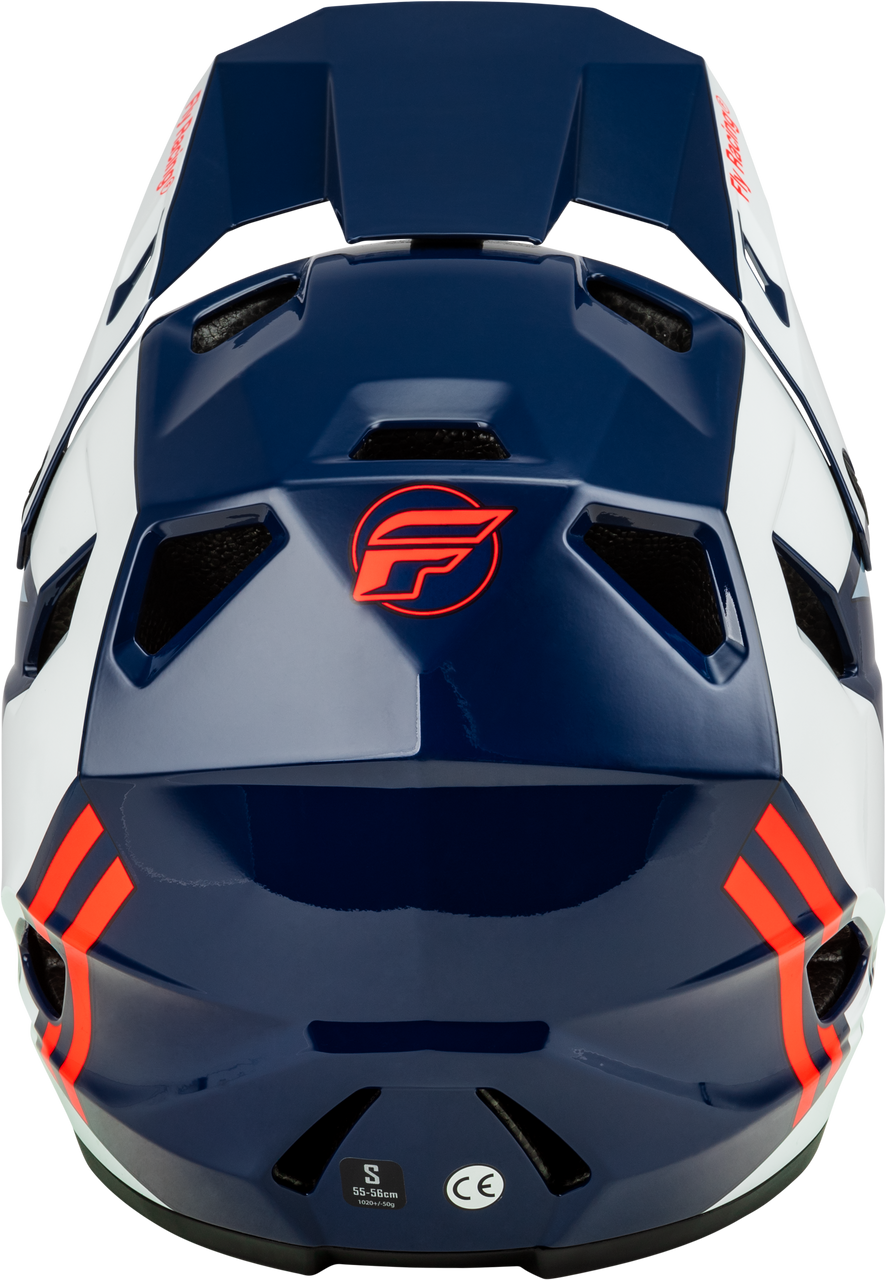 FLY Racing 2025 Rayce Bicycle Helmet Red/White/Blue