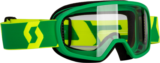 SCOTT - 272838-1412043 - YOUTH BUZZ MX GOGGLE GREEN/YELLOW W/CLEAR