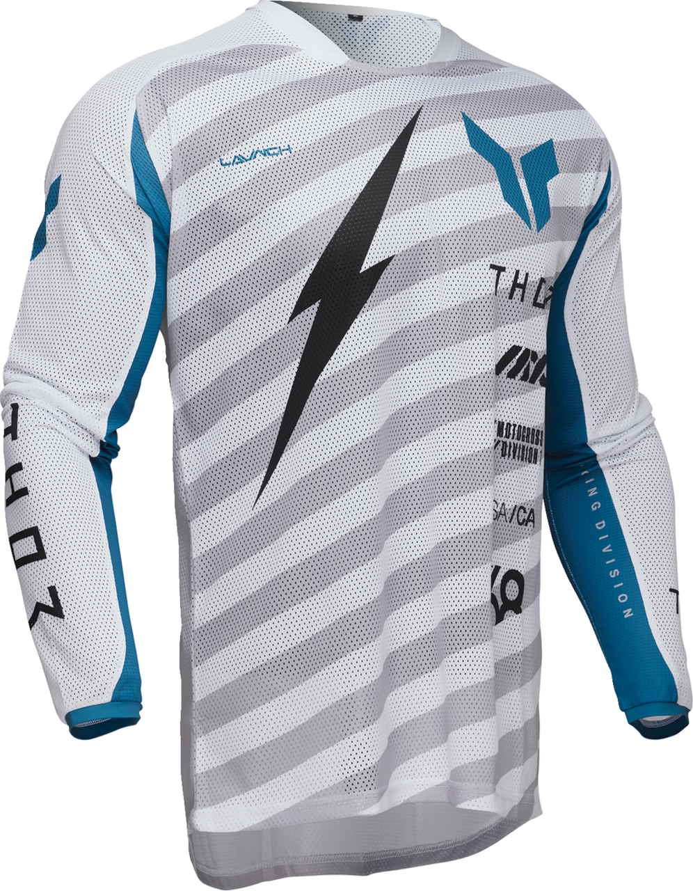 Thor 2025 LAUNCHMODE Vented Raid Jersey Pant Combo White/Gray