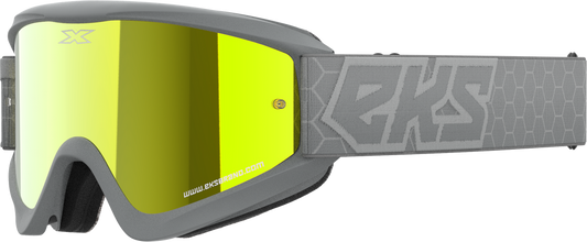 EKS BRAND - 067-60505 - FLAT OUT MIRROR GOGGLE GREY GOLD MIRROR