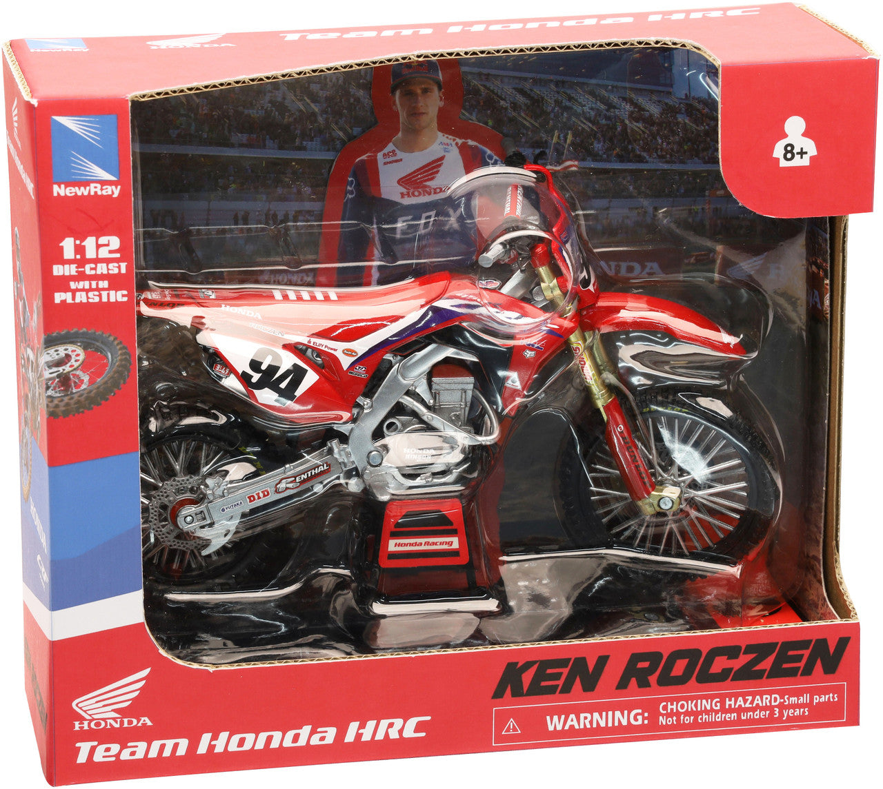 New Ray Toys 1:12 Scale HRC Team Honda #94 Ken Roczen