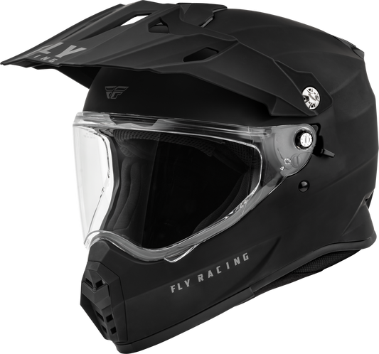 FLY Racing 2025 Trekker Solid Helmet Matte Black